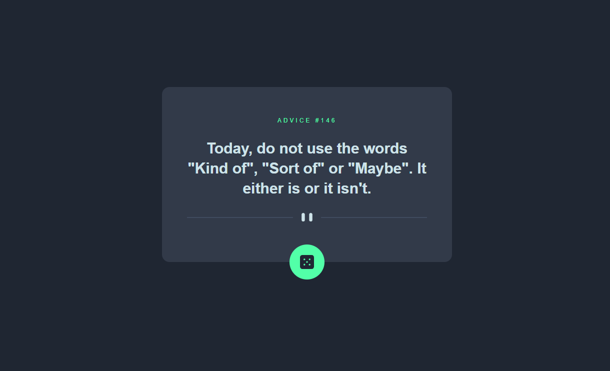 Advice generator image